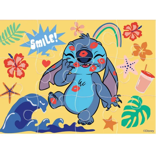 Luna: Set puzzle 4-în-1 Stitch imaginea 2