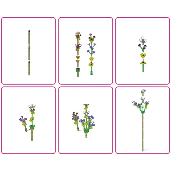 MAX set de construcție cu trandafiri imaginea 3