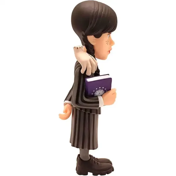 MINIX - Figurină premium cu Wednesday Addams și Mânuța (Thing), 12 cm imaginea 3