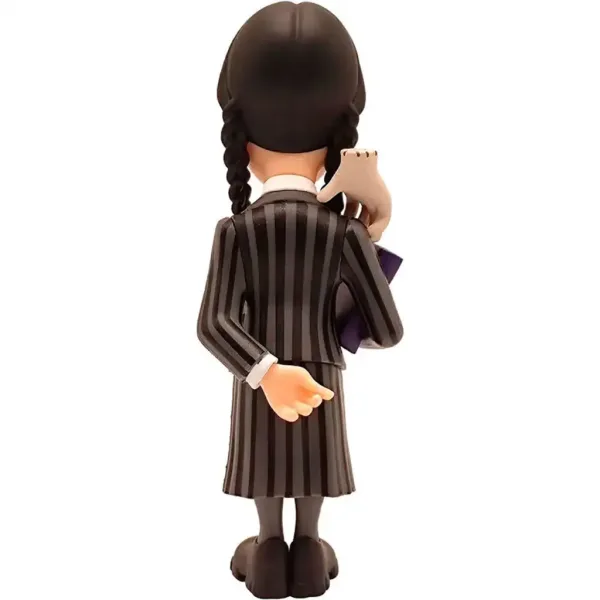 MINIX - Figurină premium cu Wednesday Addams și Mânuța (Thing), 12 cm imaginea 4