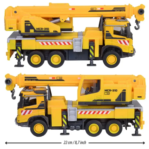 Majorette: Camion cu macara Volvo cu lumini și sunete 22 cm - Simba Toys imaginea 2
