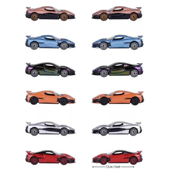 Majorette: Rimac Nevera Edition modele auto metalice în diferite variante 1/64 1buc imaginea 4