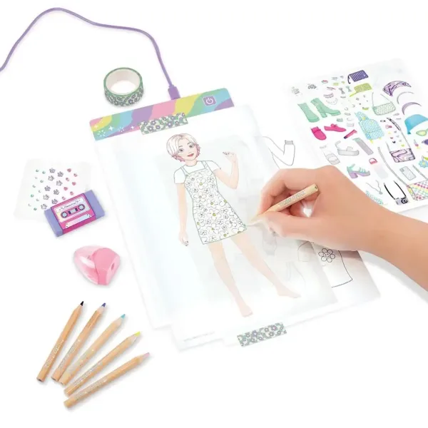 Make It Real: Tablă creativă pentru designeri de modă cu iluminare LED și șabloane imaginea 3