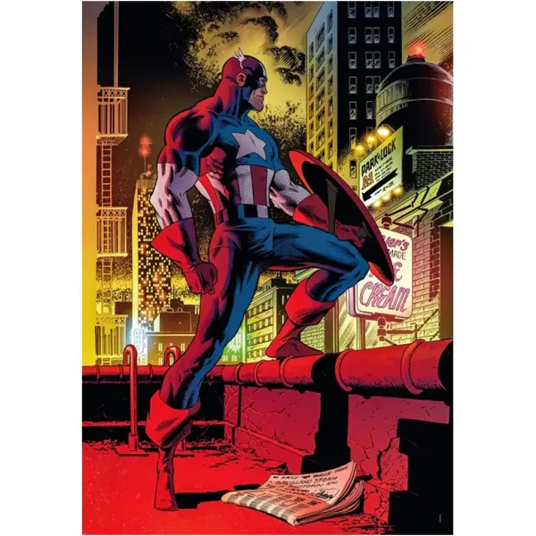 Marvel: Căpitanul America puzzle 1000 de piese - Clementoni imaginea 2