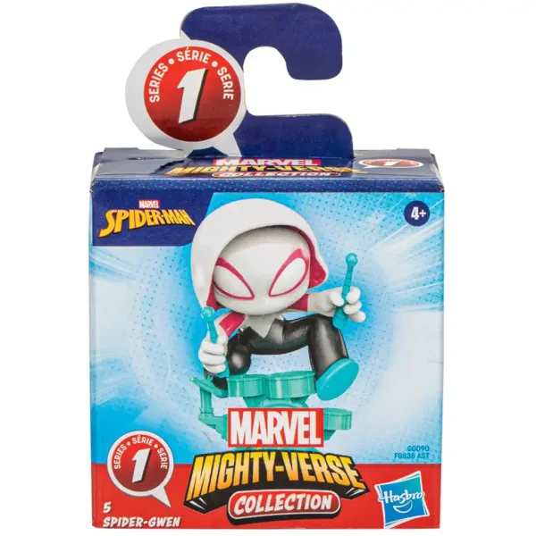 Marvel: Colecția Mighty-Verse a Omului Păianjen - Mini figurina Spider Gwen - Hasbro imaginea 3
