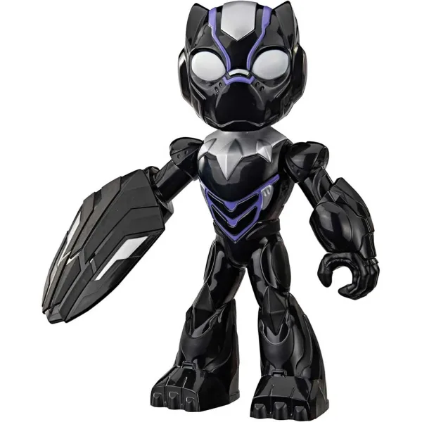 Marvel Omul de Fier și prietenii săi minunați - Figurină Pantera Neagră de 23 cm - Hasbro imaginea 2