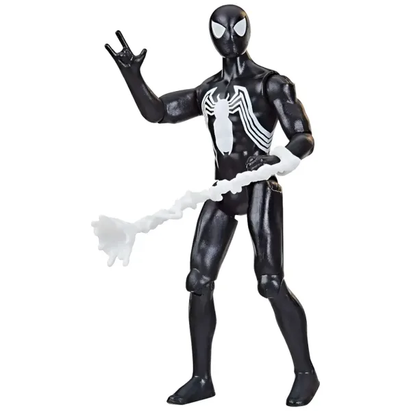 Marvel: Spider-Man - Costum Simbiot Spider-Man Negru figură de acțiune 10 cm - Hasbro imaginea 2