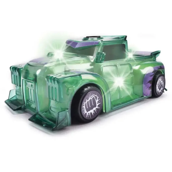 Marvel: Vehiculul personajului Light Hero Hulk cu efecte de lumină și sunet - Jada Toys imaginea 3