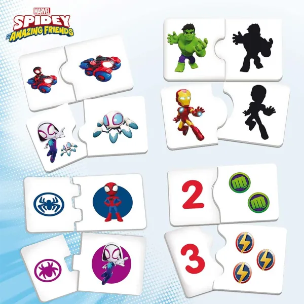 Masă de joacă Spidey cu 10 jocuri pentru dezvoltarea abilităților - Lisciani imaginea 3