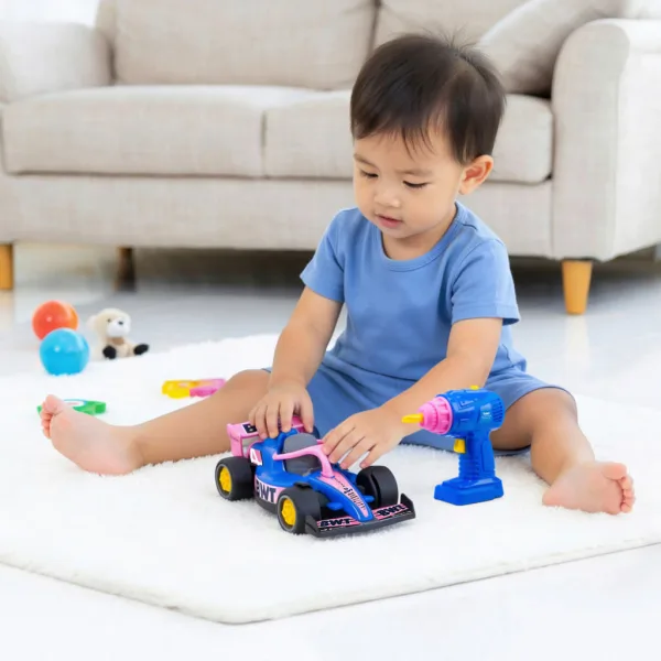 Mașină de curse BWT Alpine Formula 1 de asamblat ABC - Dicke Toys imaginea 3