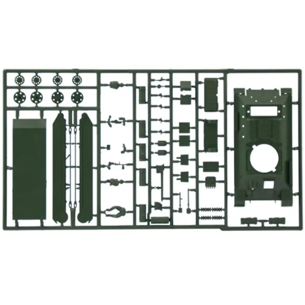 Mașină de model Italeri 1/72 T-34/76 Model 1943 tank imaginea 8