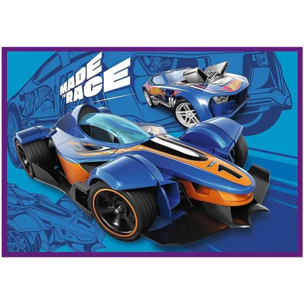 Mașini de curse Hot Wheels - set de 4 puzzle a câte 250 piese - Trefl imaginea 2