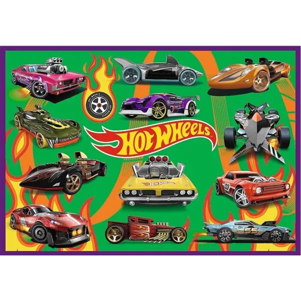 Mașini de curse Hot Wheels - set de 4 puzzle a câte 250 piese - Trefl imaginea 3