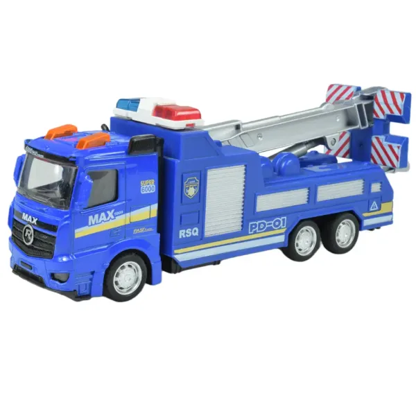 Masini de politie: Camion de politie cu roti libere in diverse variante de 19cm imaginea 6