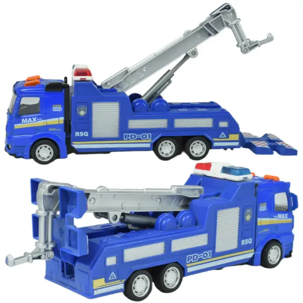 Masini de politie: Camion de politie cu roti libere in diverse variante de 19cm imaginea 7