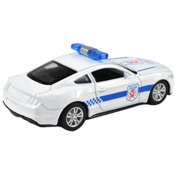 Masini de politie: Masina de politie din metal cu tractiune inversa, disponibila in mai multe variante, 11cm 1buc. imaginea 9