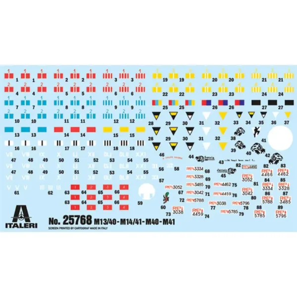 Machetă tancuri italiene și Semoventi Italeri 1/56 imaginea 2