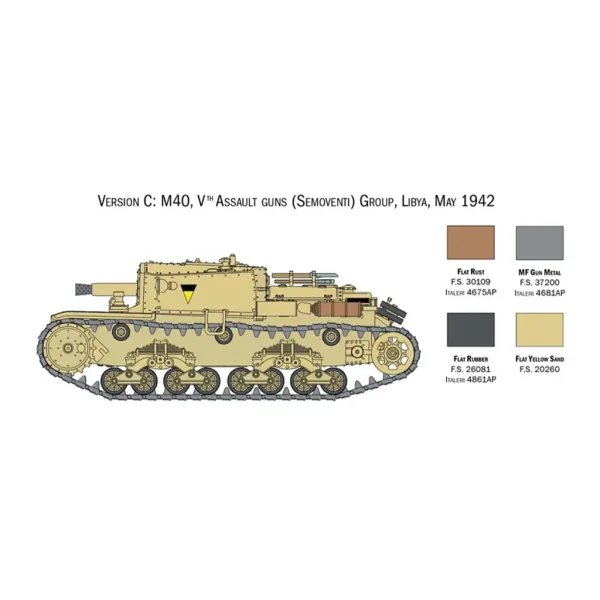 Machetă tancuri italiene și Semoventi Italeri 1/56 imaginea 4