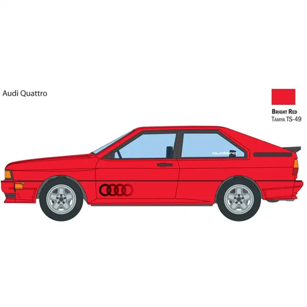 Mașinuță de machetă Italeri 1/24 Audi Quattro imaginea 3