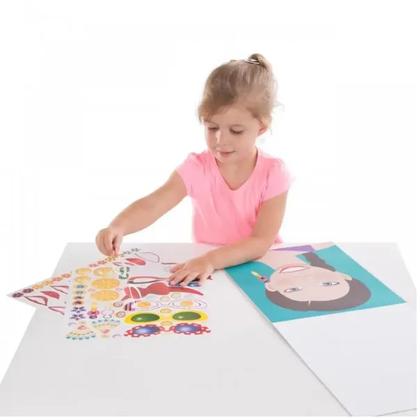 Melissa & Doug: Set creativ cu autocolante pentru a crea fețe imaginea 5