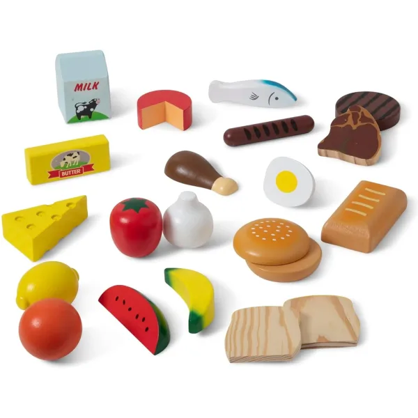 Melissa & Doug: Set de joacă din lemn cu alimente în lăzi - Spin Master imaginea 2