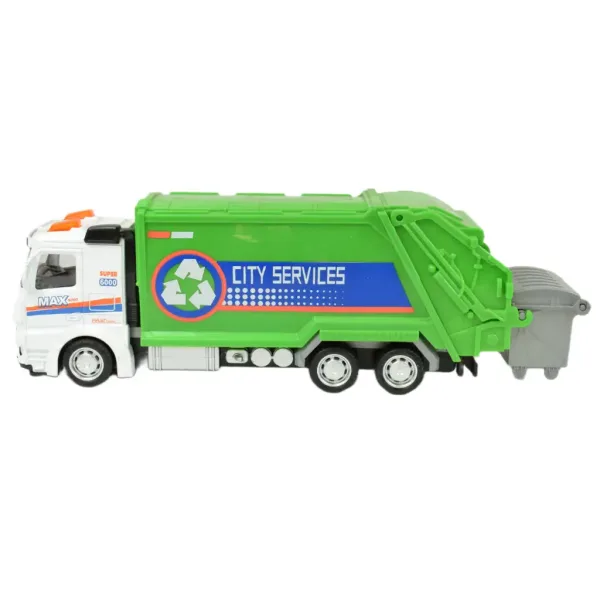 Metal Gear: Camion metalic de transport deșeuri cu mecanism de inerție, mai multe variante, 19 cm, 1 buc. imaginea 3