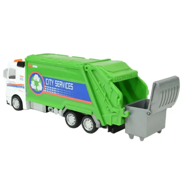 Metal Gear: Camion metalic de transport deșeuri cu mecanism de inerție, mai multe variante, 19 cm, 1 buc. imaginea 4