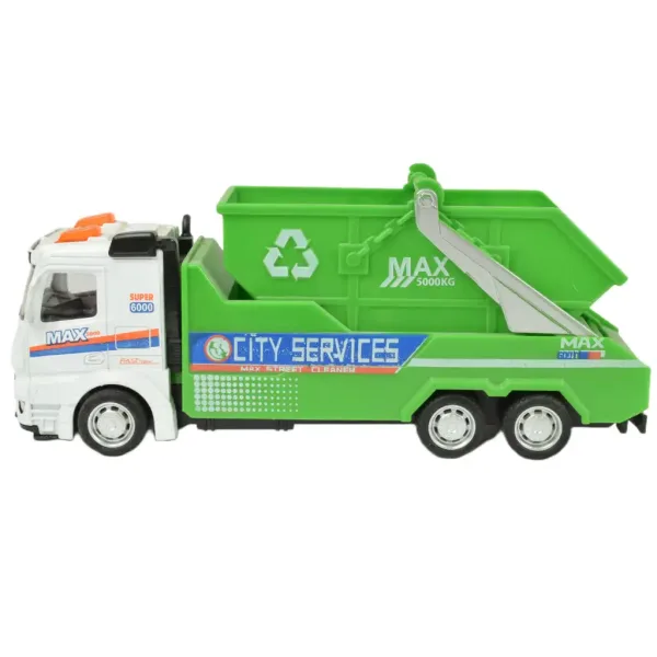 Metal Gear: Camion metalic de transport deșeuri cu mecanism de inerție, mai multe variante, 19 cm, 1 buc. imaginea 9