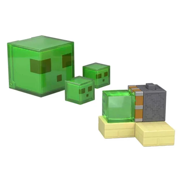 Minecraft: Set figurine de acțiune Sticky Piston Trap - Mattel imaginea 2