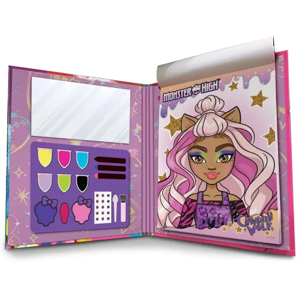 Monster High: Carte de activități cu machiaj și colorat, 44 de pagini - Lisciani imaginea 2