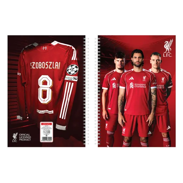 Nebulo: Caiet spiralat Liverpool, liniat, 60 de file, A4, 1 buc. imaginea 6