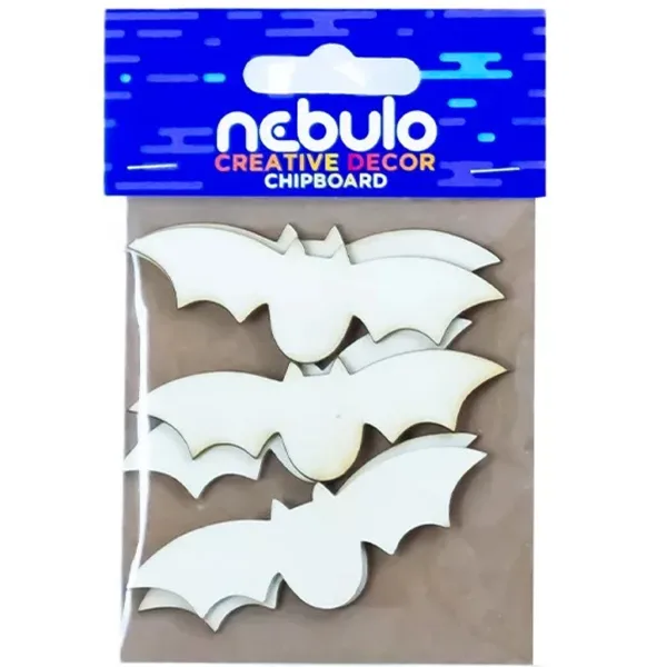Nebulo: Set de decorațiuni din carton cu lilieci, 6 bucăți imaginea 1