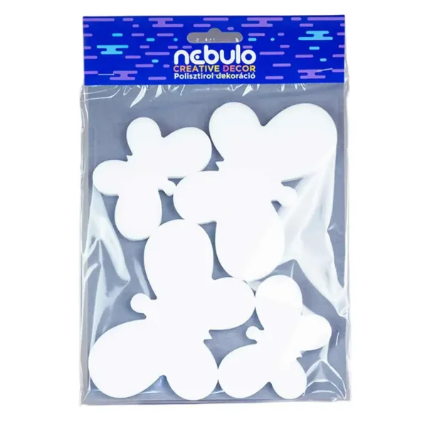 Nebulo: Set decorativ cu fluturi din polistiren, 4 bucăți imaginea 1