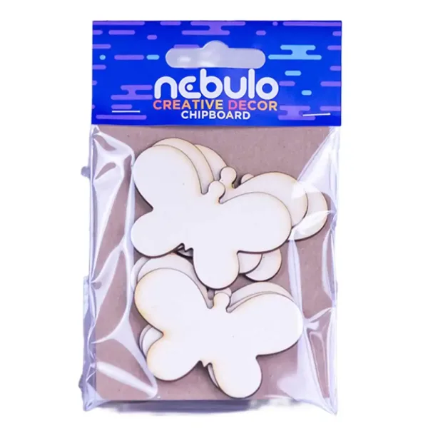 Nebulo: Set decorativ din carton cu fluturi, 6 bucăți imaginea 1