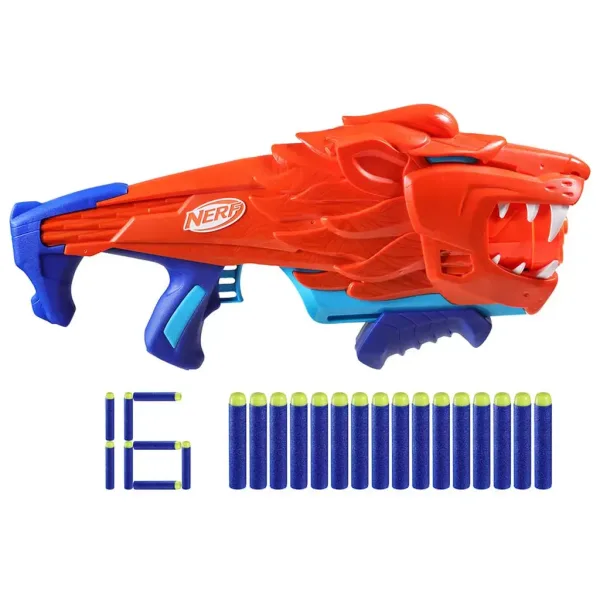 Nerf: Lionfury lansator de burete cu 16 proiectile - Hasbro imaginea 2