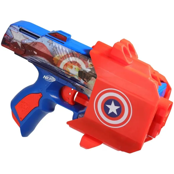 Nerf: Marvel Căpitanul America, pistol cu săgeți din spumă - Hasbro imaginea 3