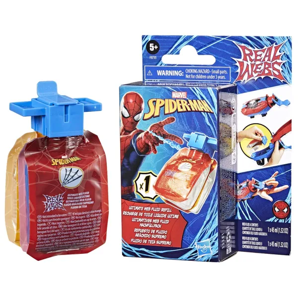 Omul Păianjen: Real Webs Ultimate lichid de reumplere pentru lansator de pânze - Hasbro imaginea 2