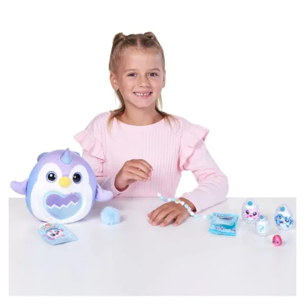 Ou surpriză Rainbocorns Eggzania cu pluș interactiv – prieteni de iarnă imaginea 2
