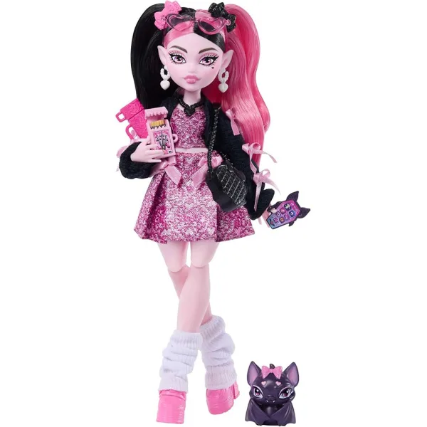 Păpușă Monster High Draculaura cu accesorii - Mattel imaginea 3