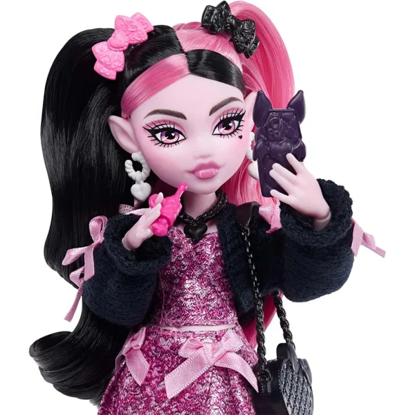 Păpușă Monster High Draculaura cu accesorii - Mattel imaginea 4