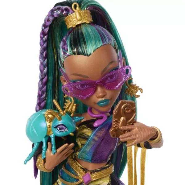 Păpușă Monster High Nefera De Nile cu accesorii - Mattel imaginea 3