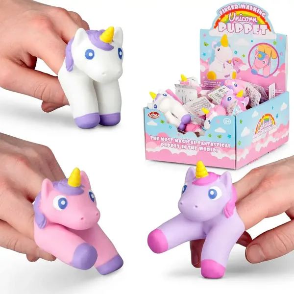 Păpușă deget unicorn în mai multe variante 1 buc. imaginea 1