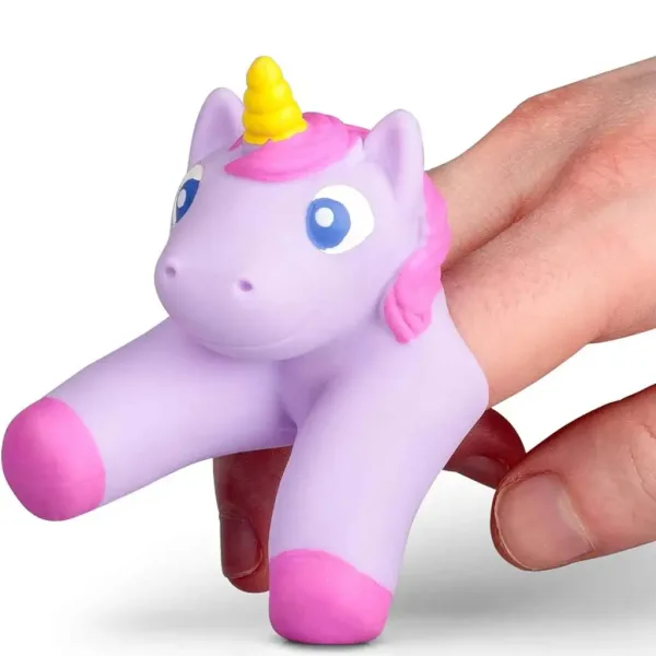 Păpușă deget unicorn în mai multe variante 1 buc. imaginea 3