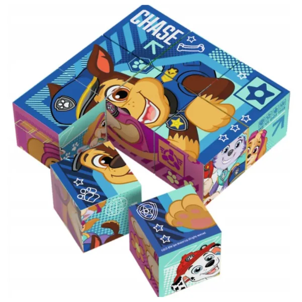 Patrula Cățelușilor puzzle cuburi 9 piese - Trefl imaginea 2