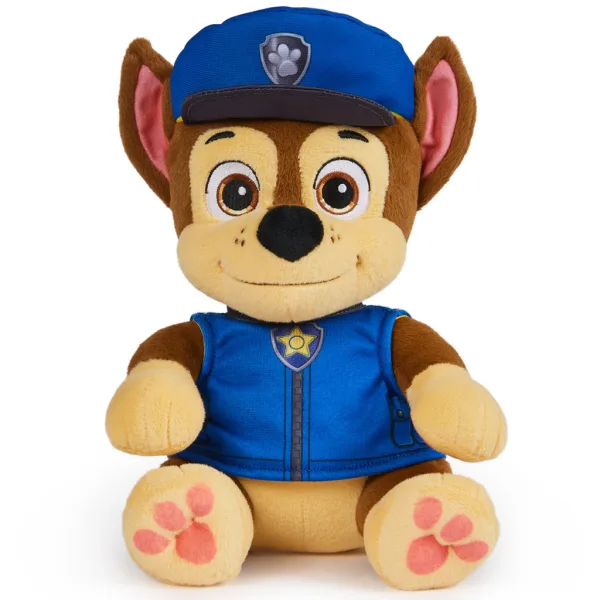 Patrula cățelușilor: Figurină de pluș pentru dormit Chase, cu haină reversibilă, 25 cm - Spin Master imaginea 2