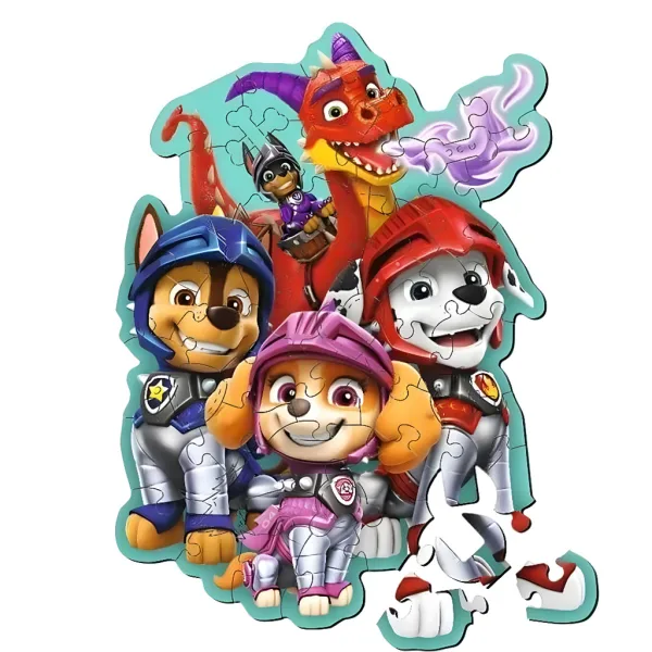Paw Patrol puzzle din lemn cu 50 de piese - Trefl imaginea 2