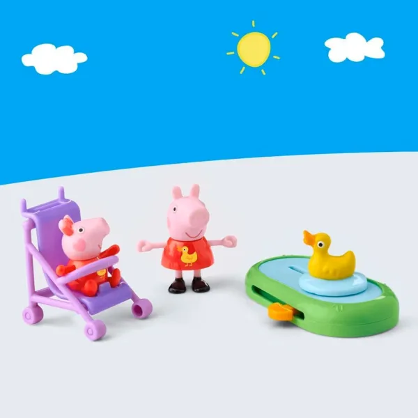 Peppa Pig: Aventurile Peppa - Peppa și Evie în parc, set de joacă - Hasbro imaginea 3