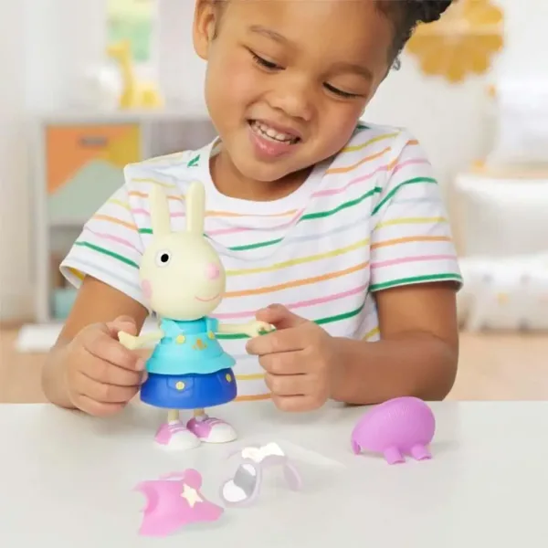 Peppa Purceluș: Set de figurine Rebecca îmbrăcată elegant cu accesorii - Hasbro imaginea 3