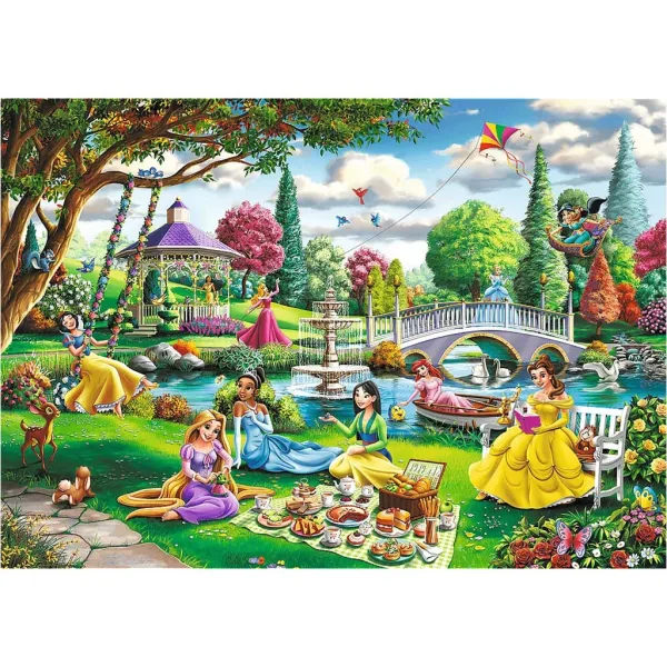 Picnicul de primăvară al prințeselor Disney, puzzle premium plus de 1000 de piese - Trefl imaginea 2