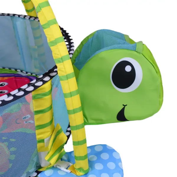 Piscină pentru bebeluși cu broaște țestoase, mingi și accesorii, 70x90cm imaginea 3